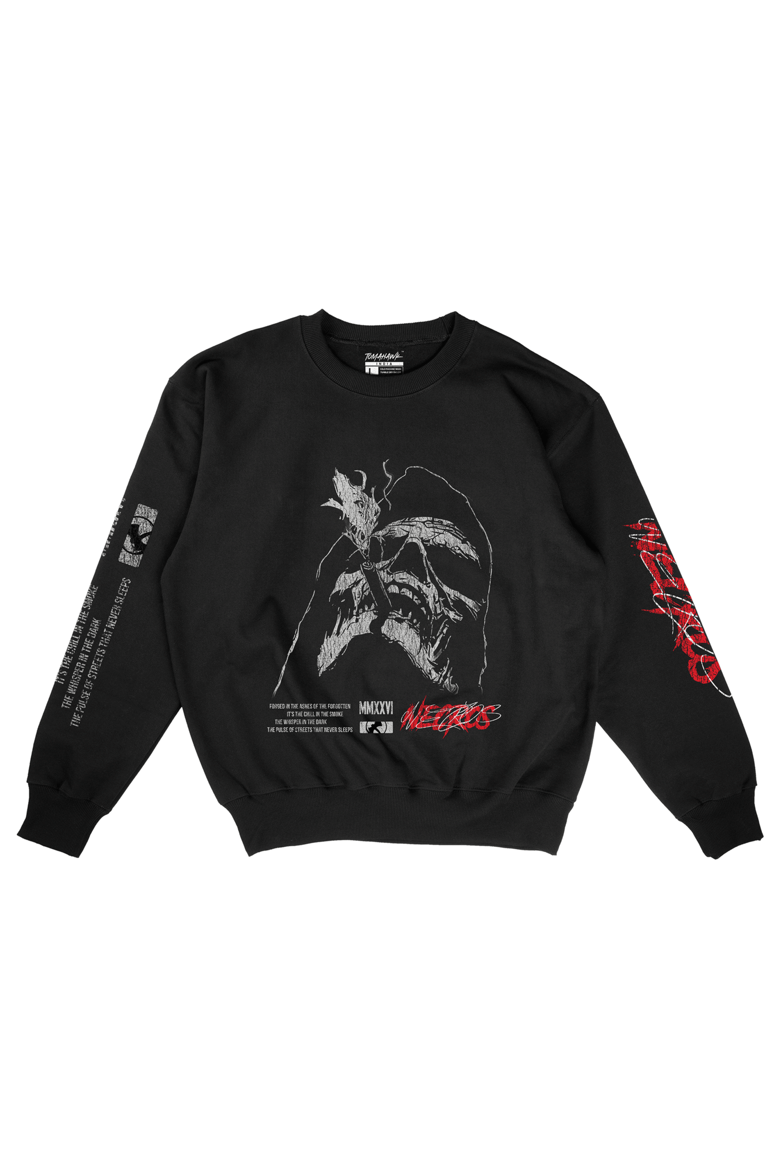 Necros - Black Heavyweight Sweatshirt (320GSM)